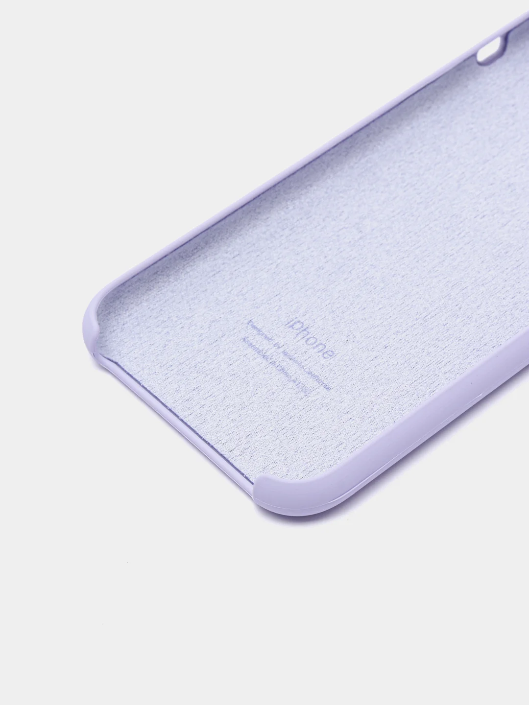 Серебряный защитный силиконовый чехол для iPhone XR с яблоком