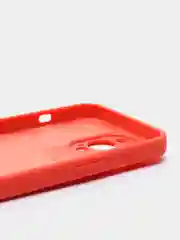 Рыжий чехол Silicone Case для iPhone 13 Pro, с защитой камеры, закрытый низ