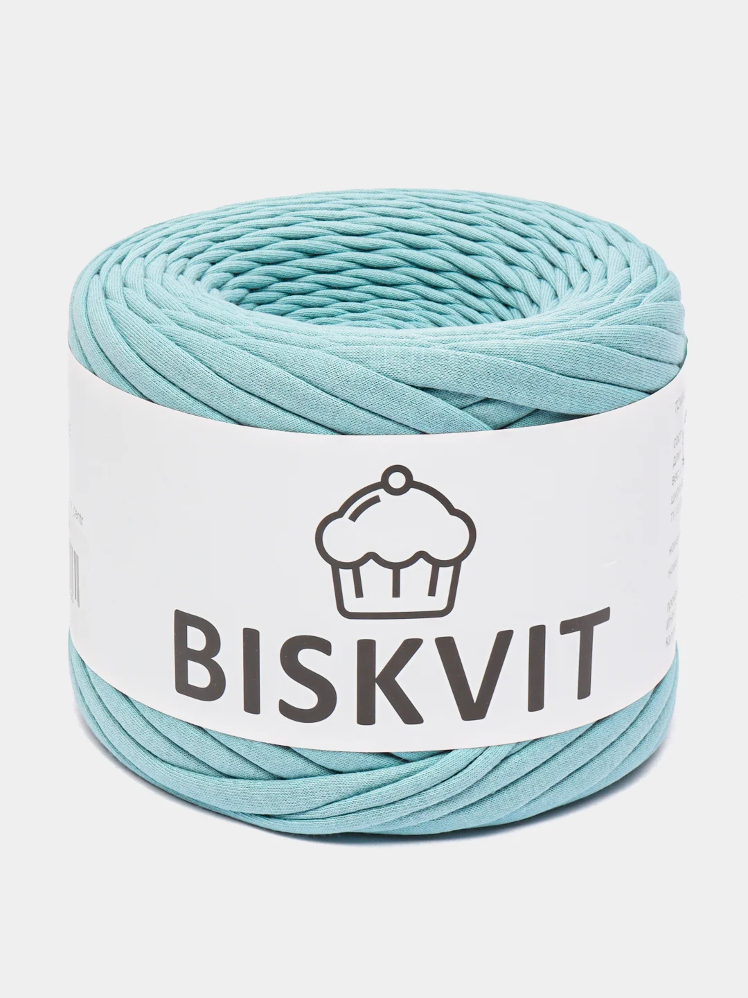 Мятный пряжа Трикотажная Biskvit 100% Хлопок 330г 100м ( Бисквит Часть 1 )