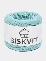 Мятный пряжа Трикотажная Biskvit 100% Хлопок 330г 100м ( Бисквит Часть 1 )