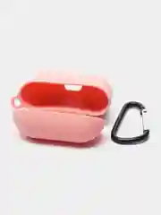Розовый силиконовый чехол для Apple AirPods 3 поколения 2021 (с карабином)