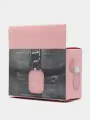 Розовый силиконовый чехол для Apple AirPods 3 поколения 2021 (с карабином)