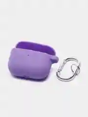 Пурпурный силиконовый чехол для Apple AirPods 3 поколения 2021 (с карабином)