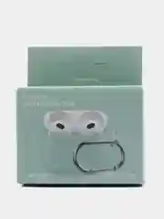 Тёмно-бирюзовый силиконовый чехол для Apple AirPods 3 поколения 2021 (с карабином)
