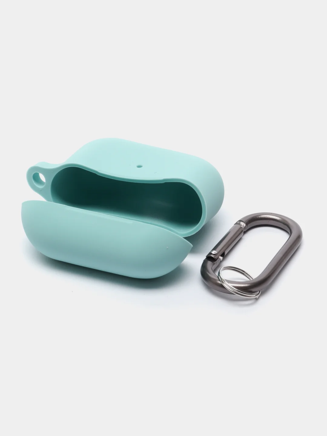 Тёмно-бирюзовый силиконовый чехол для Apple AirPods 3 поколения 2021 (с карабином)