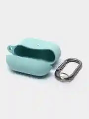 Тёмно-бирюзовый силиконовый чехол для Apple AirPods 3 поколения 2021 (с карабином)