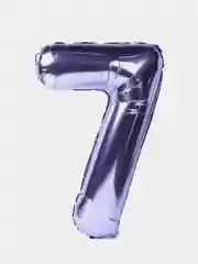 Фиолетовый воздушный шар "Цифра 7" фиолетовый 100 см