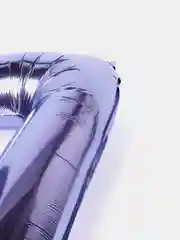 Фиолетовый воздушный шар "Цифра 7" фиолетовый 100 см