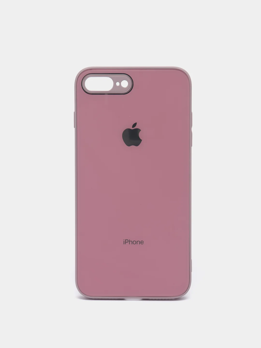 Розовый чехол для iPhone 11, 12, 13, 12 Pro Max, 12 Pro, силиконовый, со стеклянной панелью