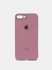 Розовый чехол для iPhone 11, 12, 13, 12 Pro Max, 12 Pro, силиконовый, со стеклянной панелью