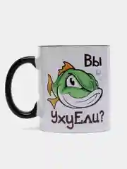 Сувенирная кружка с принтом "Вы УхуЕли"