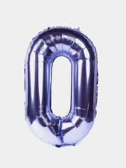 Воздушный шар "Цифра 0" фиолетовый 100 см