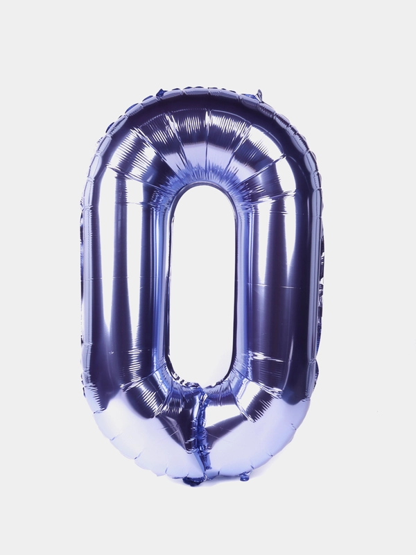 Воздушный шар "Цифра 0" фиолетовый 100 см