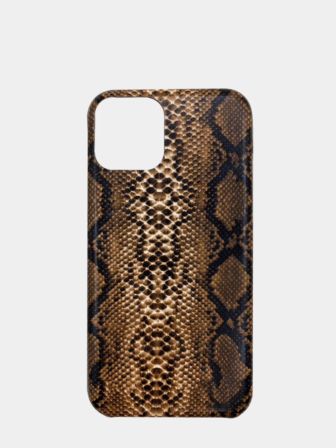 Коричневый чехол-накладка для iPhone 6 6S 7 8 Plus, XR X XS Max, 11 с изображением змеиной кожи