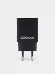 Черный сетевое зарядное устройство для телефона Defender UPC-11 5V/2.1А 1xUSB + кабель micro-USB