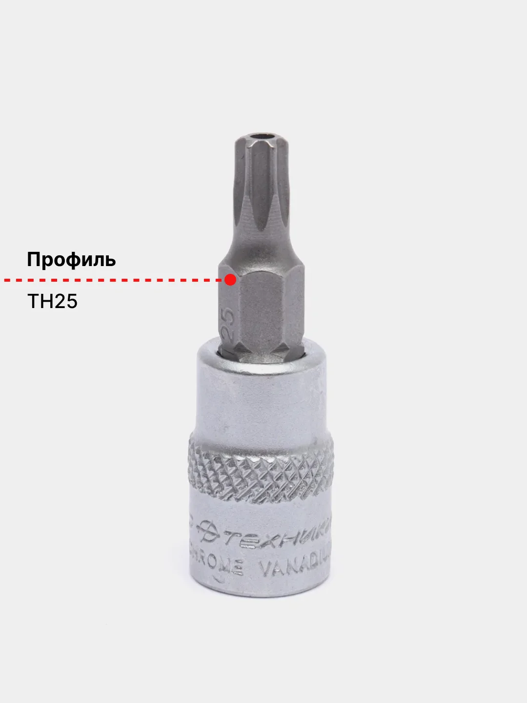 Зелёный хаки головка со вставкой 1/4"