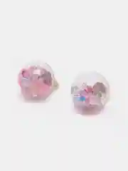Ледяной стеклянный шарик со стразами, 2 штуки, D-16см (подвеска)