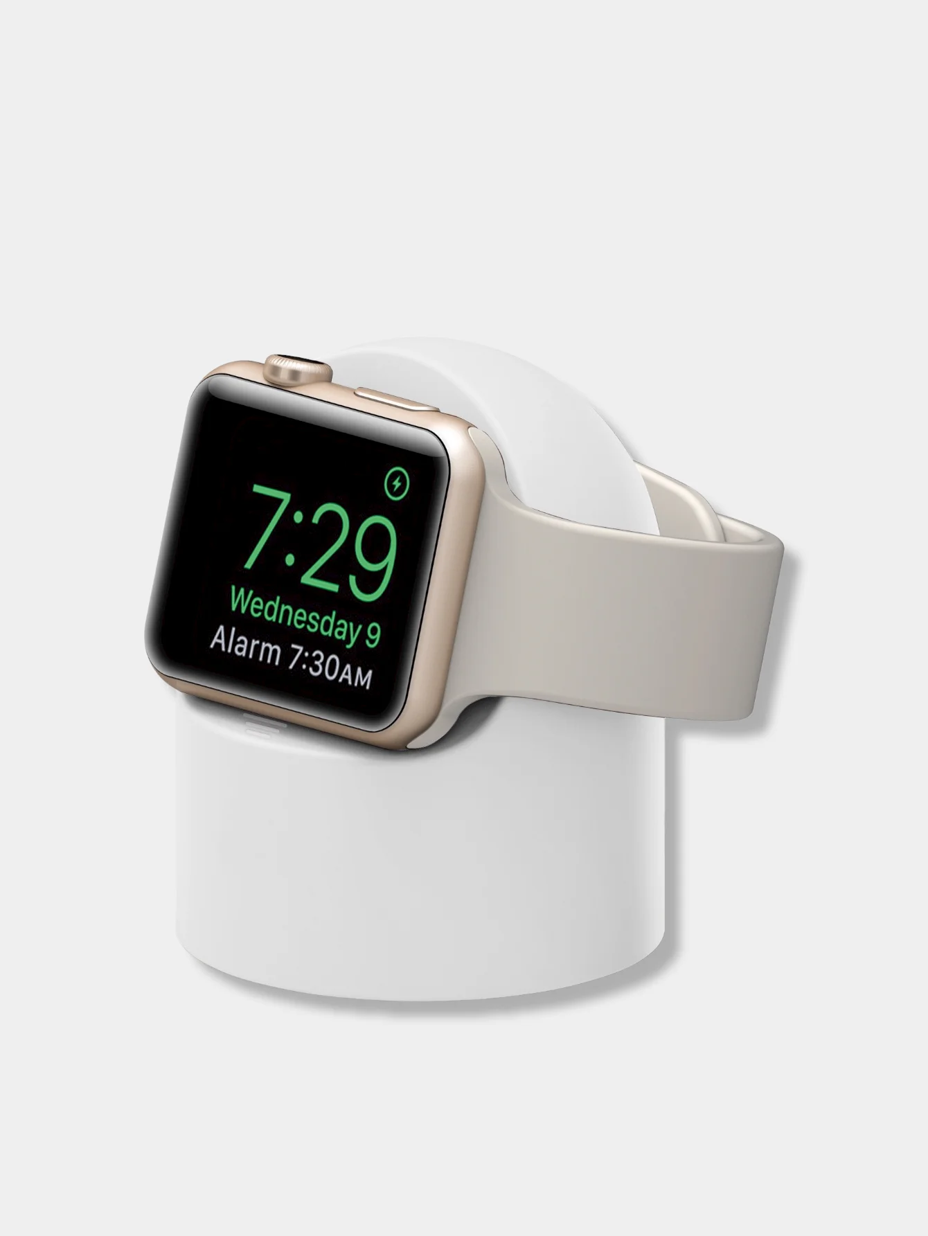 Белый подставка-станция для зарядки Apple Watch