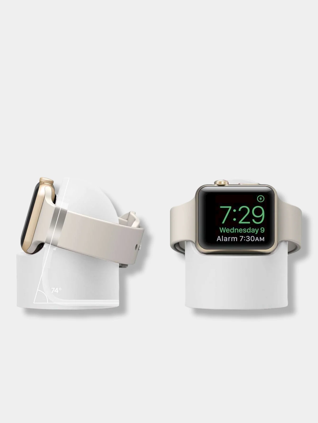 Белый подставка-станция для зарядки Apple Watch