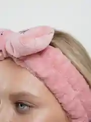 Кораллово-розовый бант-повязка на голову OMG, повязка для макияжа, супер мягкая повязка для умывания ОМГ