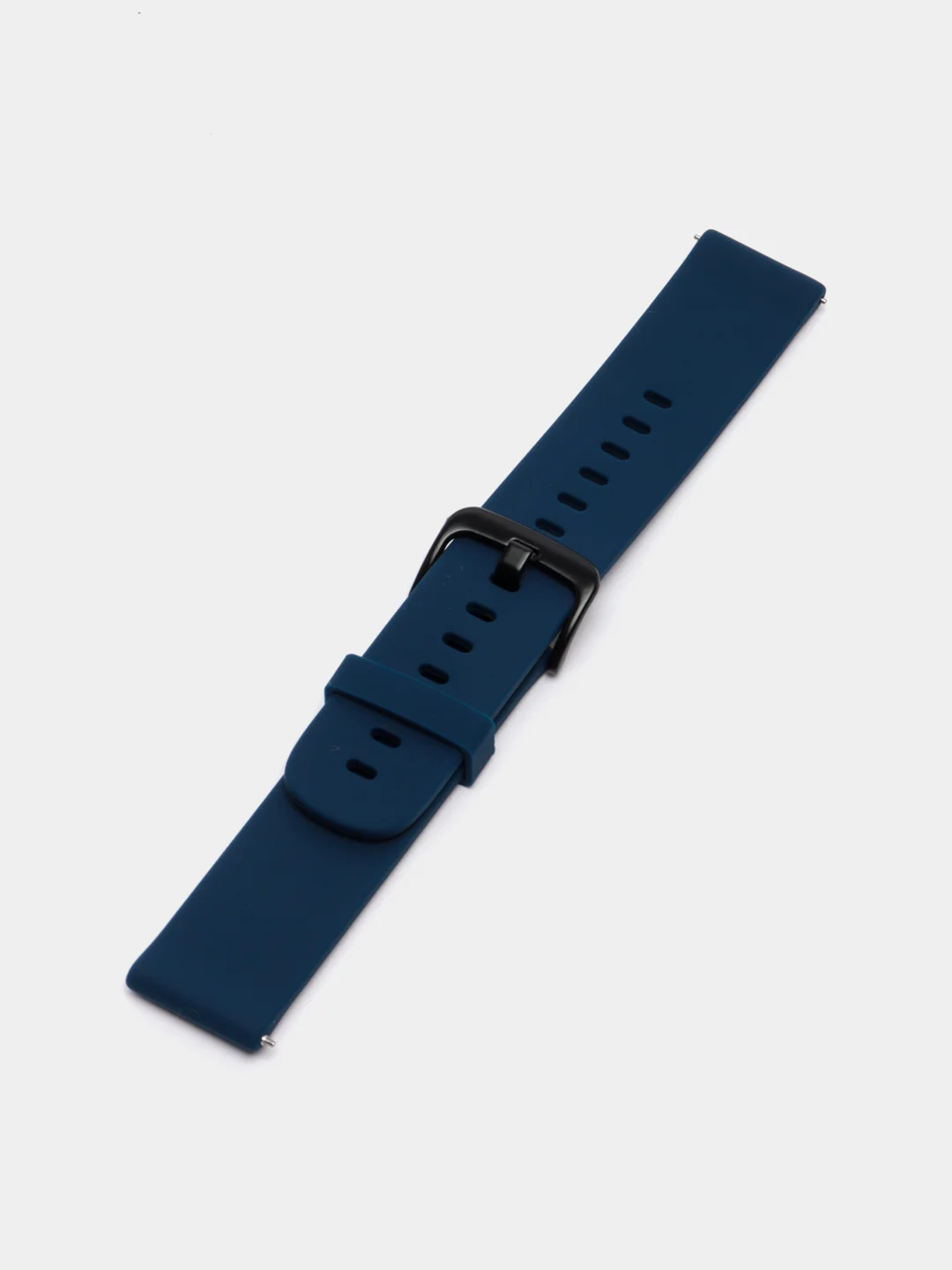 Темно-синий силиконовый ремешок для Xiaomi Amazfit Bip/ Samsung/Huawei, 20 мм, с кнопкой Универсальный