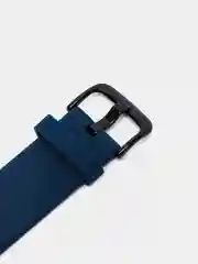 Темно-синий силиконовый ремешок для Xiaomi Amazfit Bip/ Samsung/Huawei, 20 мм, с кнопкой Универсальный