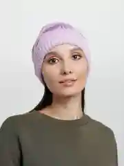 Коралловый меланж женская шапка молодежная, осень-зима, два цвета