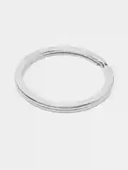 Серебряный кольцо для брелока и ключей, 10 штук