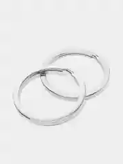 Серебряный кольцо для брелока и ключей, 10 штук
