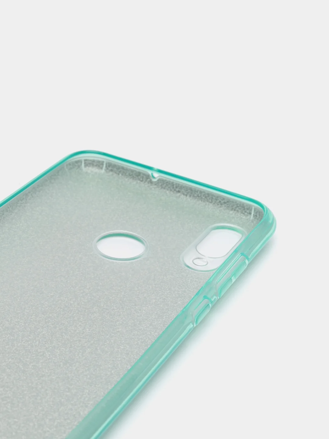Бирюзовый чехол блестящий Honor 10 Lite, Huawei P Smart 2019 накладка c блёстками
