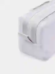Белый пенал школьный прозрачный