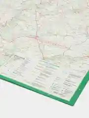 Карта Белгородской, Воронежской, Курской, Орловской, Тамбовской областей, складная