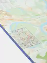 Карта республики Башкортостан и г. Уфа, общегеографическая, автомобильная, складная
