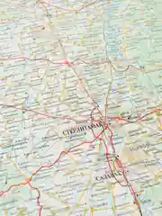Карта республики Башкортостан и г. Уфа, общегеографическая, автомобильная, складная