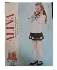 Колготки детские белые, Alina, 40 Ден