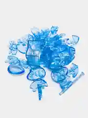 Синий сердечко со светом - 3D Crystal Blocks Puzzle (3D Пазл с подсветкой)