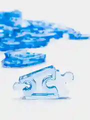 Синий сердечко со светом - 3D Crystal Blocks Puzzle (3D Пазл с подсветкой)