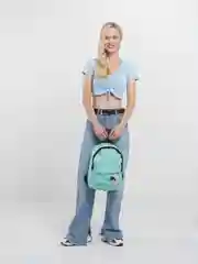 Бирюзовый рюкзак молодежный, школьный