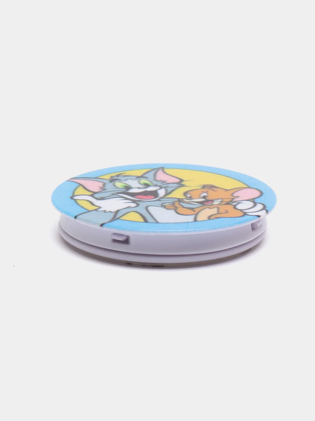 Серебряный держатель для телефона PopSocket (попсокет) с рисунками