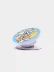 Серебряный держатель для телефона PopSocket (попсокет) с рисунками