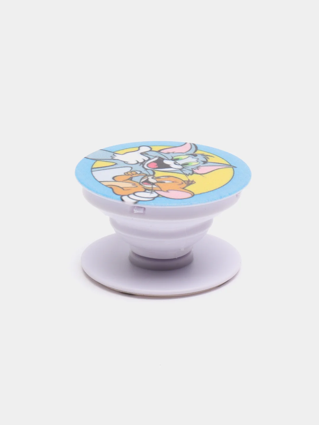 Серебряный держатель для телефона PopSocket (попсокет) с рисунками