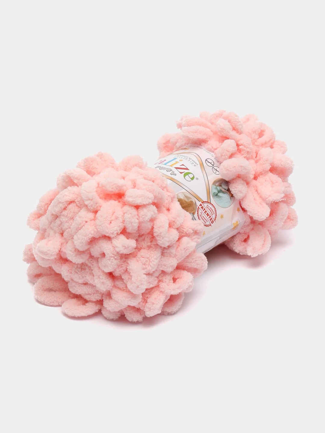 Розовый пряжа с большими петельками Puffy Alize (Ализе Пуффи), разные цвета