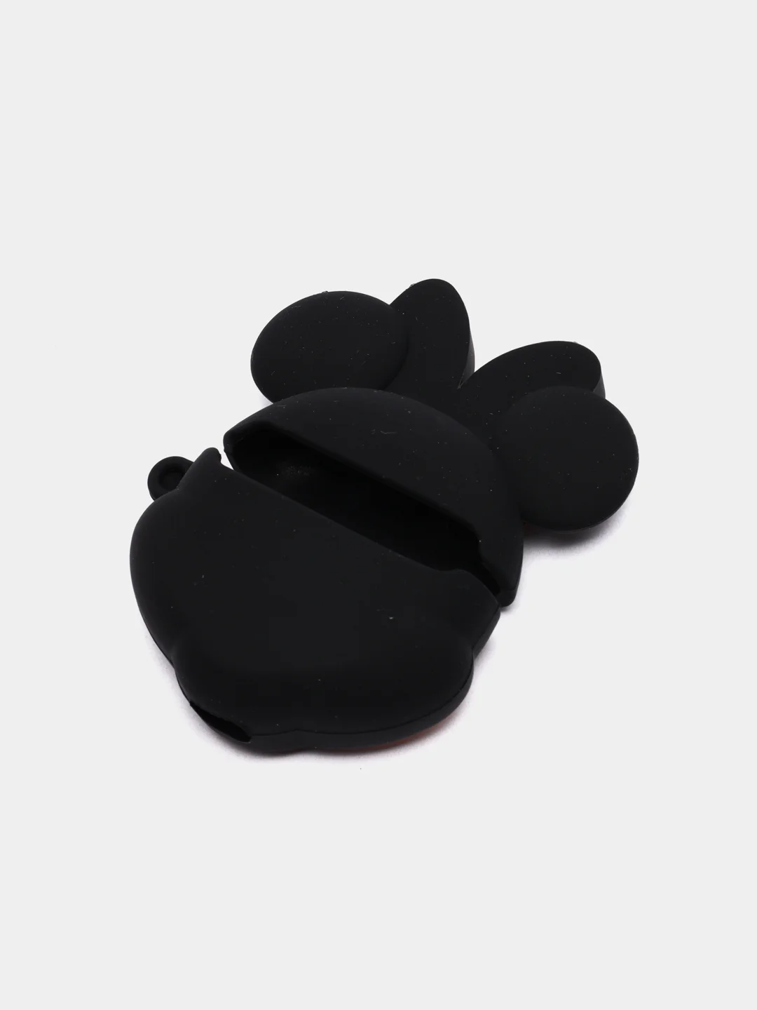 Белый чехол для беспроводных наушников AirPods (Аирподс) 1 / 2 / Pro, Pro 2 с карабином