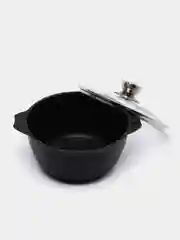 Кастрюля 3л, Мечта литая, толстостенная, с крышкой, покрытие Granit black, 3 л