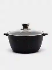 Кастрюля 3л, Мечта литая, толстостенная, с крышкой, покрытие Granit black, 3 л