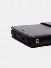 Черный кожаный PU чехол книжка Xiaomi Redmi Note 10 4G / Redmi Note 10S, Редми нот 10