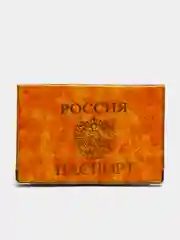 Оранжевый обложка-чехол на паспорт