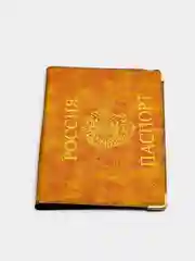 Оранжевый обложка-чехол на паспорт