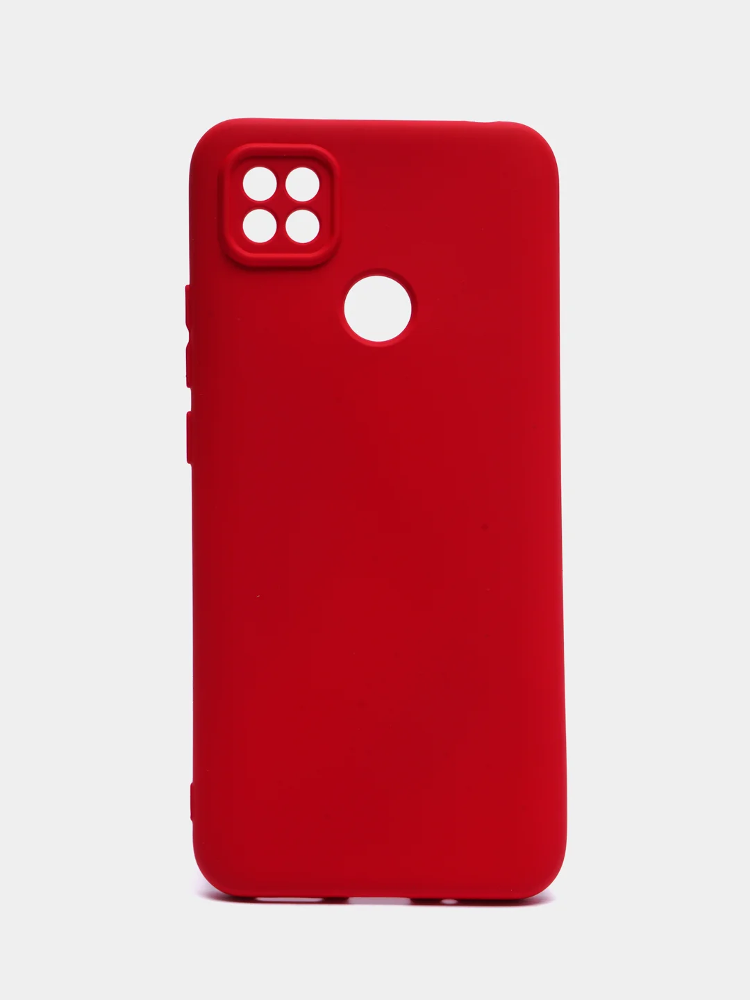 Красный чехол Xiaomi Redmi 10A, Redmi 9C, Сяоми Редми 10А, силиконовый, цветной с мягким подкладом