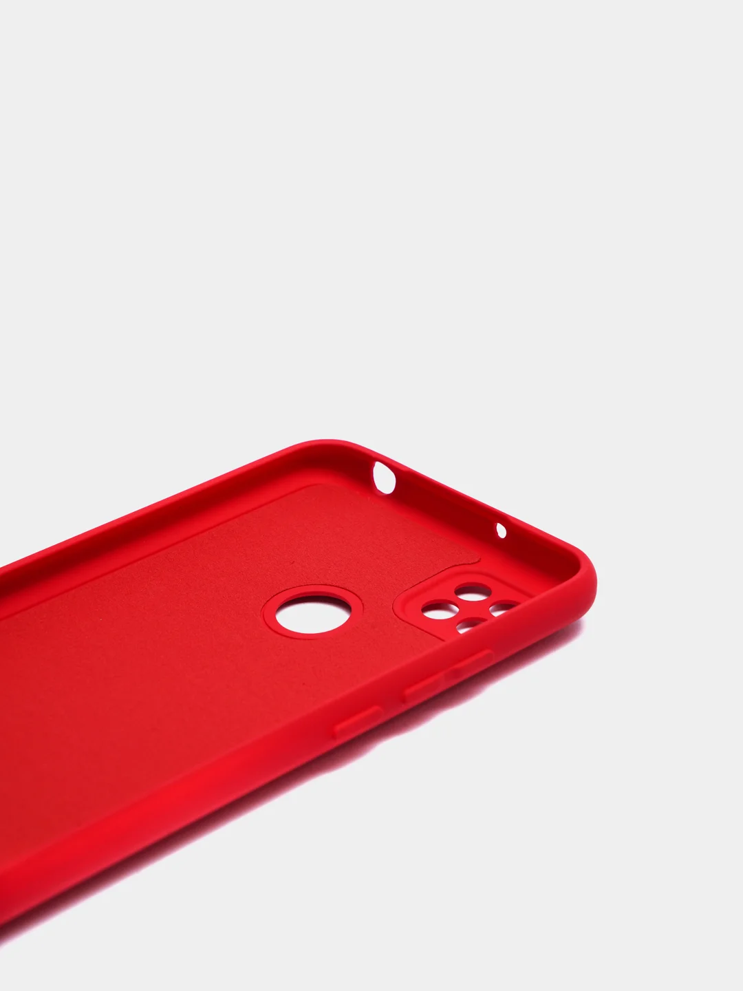 Красный чехол Xiaomi Redmi 10A, Redmi 9C, Сяоми Редми 10А, силиконовый, цветной с мягким подкладом